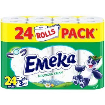 Туалетний папір Emeka Mountain Fresh 3 шари 24 рулони для вашого комфорту 00000001699 фото