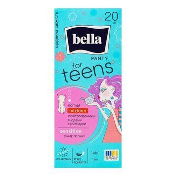 Щоденні прокладки Bella Teens Sensitive mixform 20 шт для комфортного використання 00000002482 фото