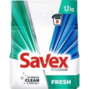 Пральний порошок Savex 2 in 1 Fresh 1.2 кг для свіжості та аромату білизни 00000004263 фото