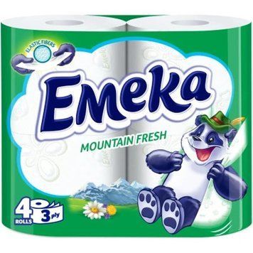 Туалетний папір Emeka Mountain Fresh 3 шари 4 рулони з Болгарії 00000001700 фото
