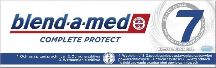 Зубна паста Blend-a-med Complete Protect 7 Кришталева білизна 75 мл для дорослих 00000002118 фото