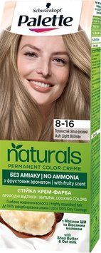 Фарба для волосся Palette Naturals 8-16 Попелястий середньо-русявий 110 мл 00000000554 фото