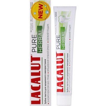 Зубна паста Lacalut Pure Herbal 75 мл для здорових зубів і ясен 00000002163 фото