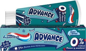 Зубна паста Aquafresh Едванс для дітей 9-13 років 75 мл з захистом від карієсу 00000001019 фото