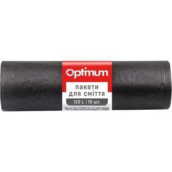 Пакети для сміття Pro Service Optimum 70x100 чорні 120 л для зручного прибирання 00000001456 фото