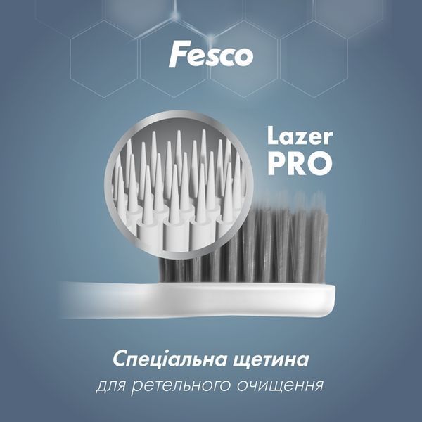 Зубна щітка Fesco Black and White Series Soft для дорослих чорна м'яка 00000002252 фото