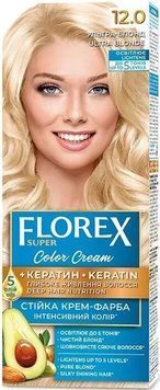 Фарба для волосся Florex Super 12.0 Ультра-Блонд для яскравого кольору волосся 00000000457 фото
