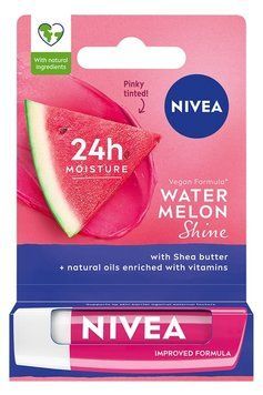 Бальзам для губ NIVEA Watermelon Shine 4.8 г зволоження на 24 години з ароматом кавуна 00000003415 фото