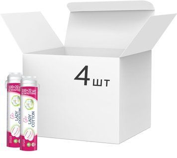 Ватні диски Lady Cotton 100% бавовна 120 шт. для догляду за шкірою 00000002298 фото