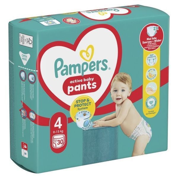 Підгузки Pampers Pants Maxi Розмір 4 для дітей 9-15 кг 30 шт з Польщі 00000001220 фото