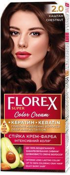Фарба для волосся Florex Super 2.0 Каштан - насичений колір та якість для вашого волосся 00000000458 фото