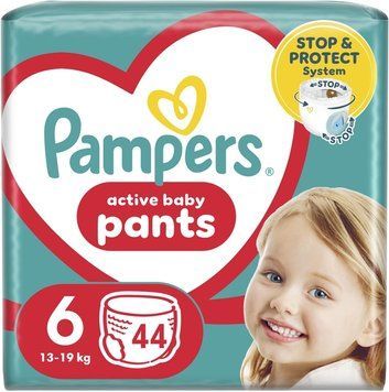 Підгузки Pampers трусики Pants Giant Розмір 6 для дітей 14-19 кг 44 шт 00000001226 фото