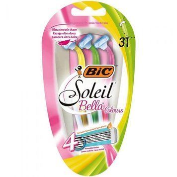 Бритва Bic Soleil Bella Colours 3 шт. для жінок з 4 лезами, Греція 00000003228 фото