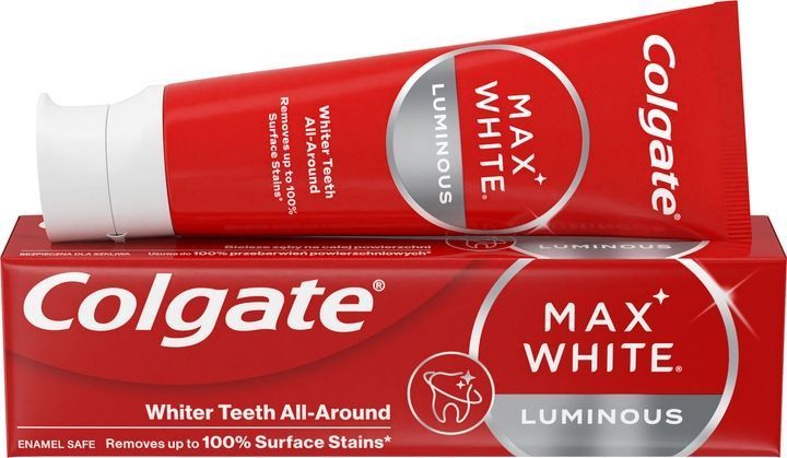 Зубна паста Colgate Max White Luminous 75 мл для вибілювання зубів зі знижкою 00000002130 фото