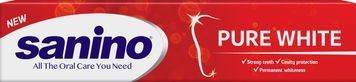 Зубна паста Sanino Pure White 50 мл для білосніжної усмішки 00000002190 фото